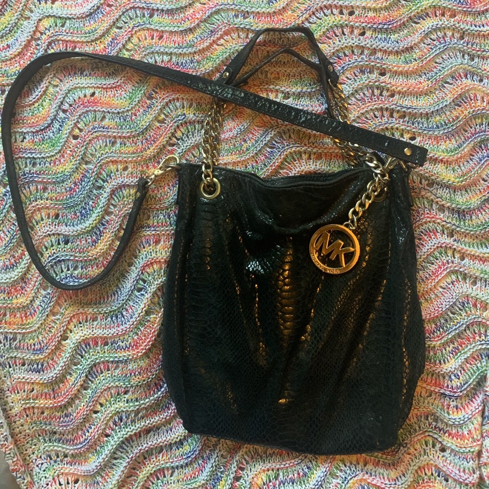Michael Kors snake design purse